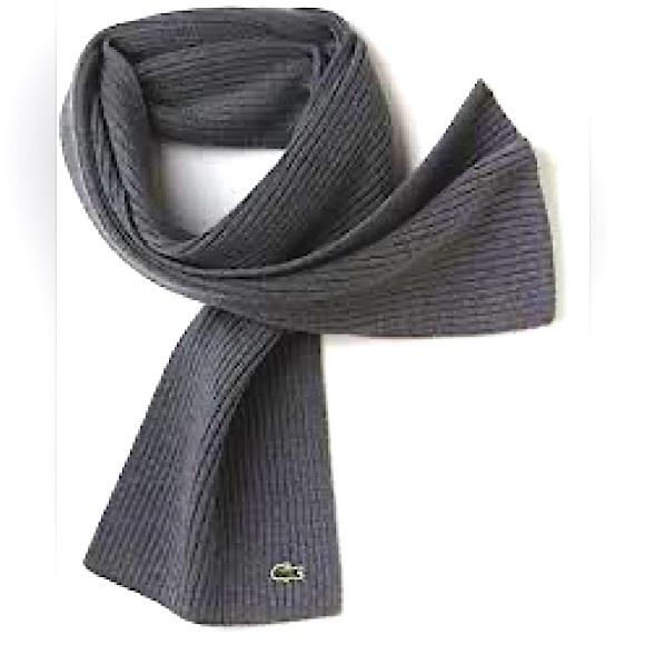 Lacoste Accessories Lacoste Ribbed Knit Wool Mens Scarf Poshmark